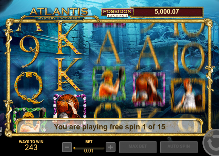 Atlantis Mystery Uncovered Free Spins - partycasino