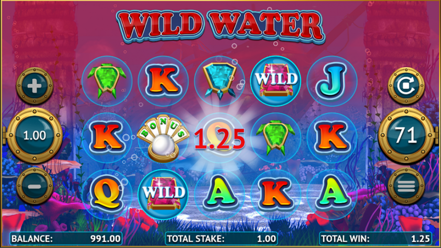 Deep Riches Wild Water Bonus - partycasino