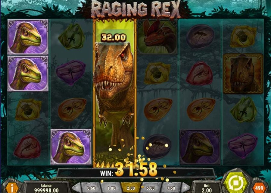 Raging Rex Win - partycasino