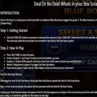 Deal Or No Deal Whats In Your Box Scratchcard Bet - partycasino