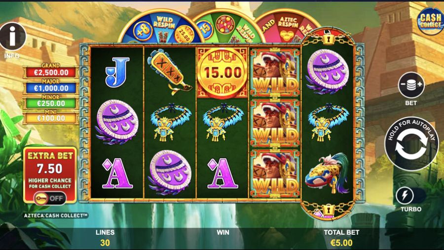 Azteca Cash Collect Slot - partycasino