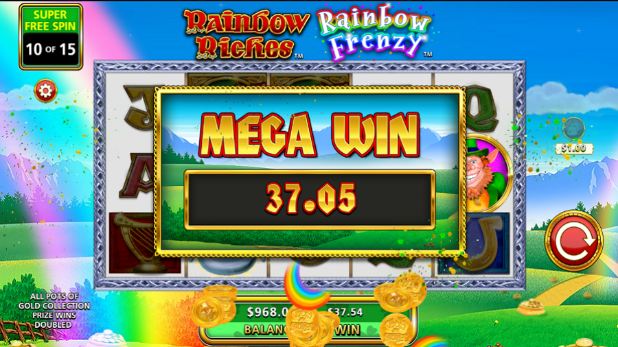 Rainbow Riches Rainbow Frenzy Bonus - partycasino