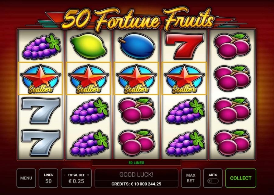 50 Fortune Fruits Bonus - partycasino