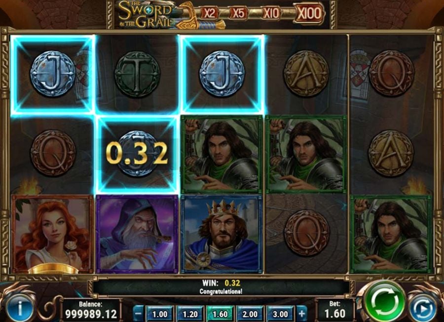 The Sword And The Grail Win - partycasino
