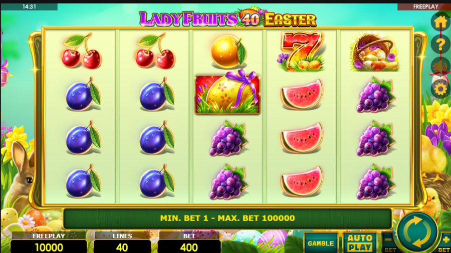 Lady Fruits 40 Easter Slot - partycasino