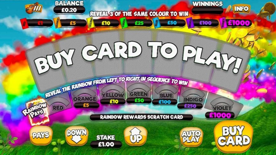 Rainbow Rewards Scratchcard En - partycasino