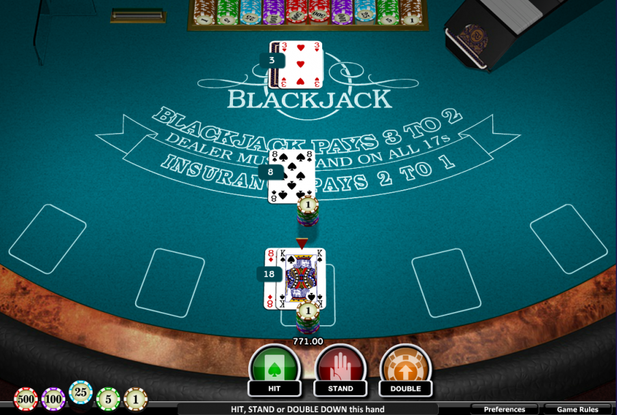 Blackjack Split - partycasino