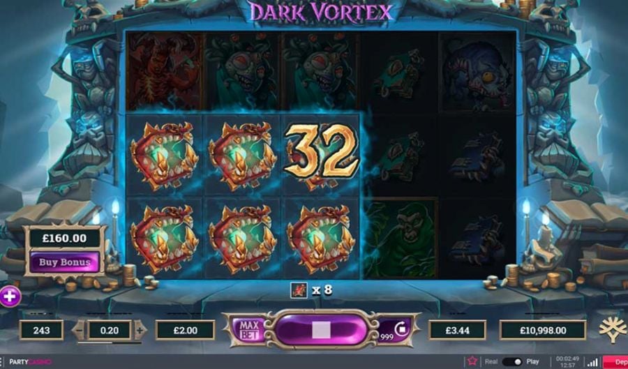 Dark Vortex Win - partycasino