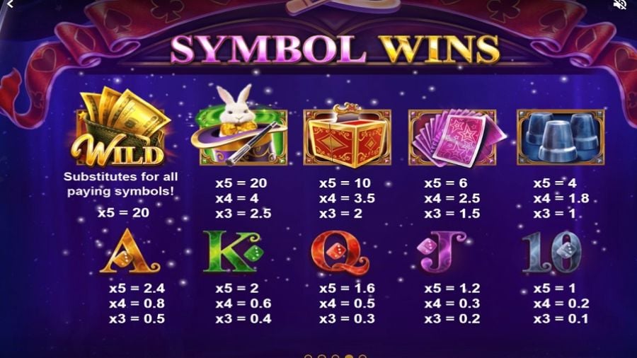Magic Tricks Feature Symbols En - partycasino
