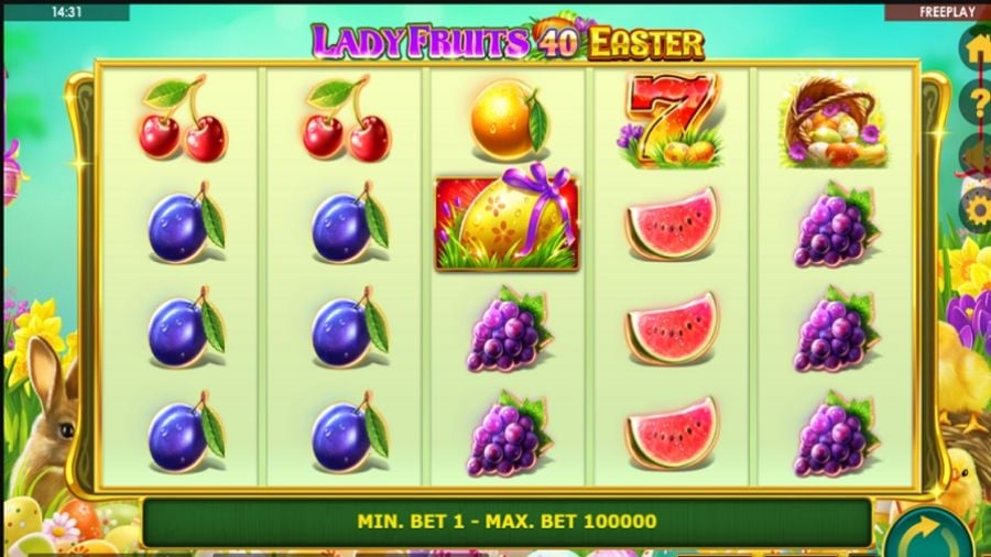 Lady Fruits 40 Easter Slot Amended - partycasino