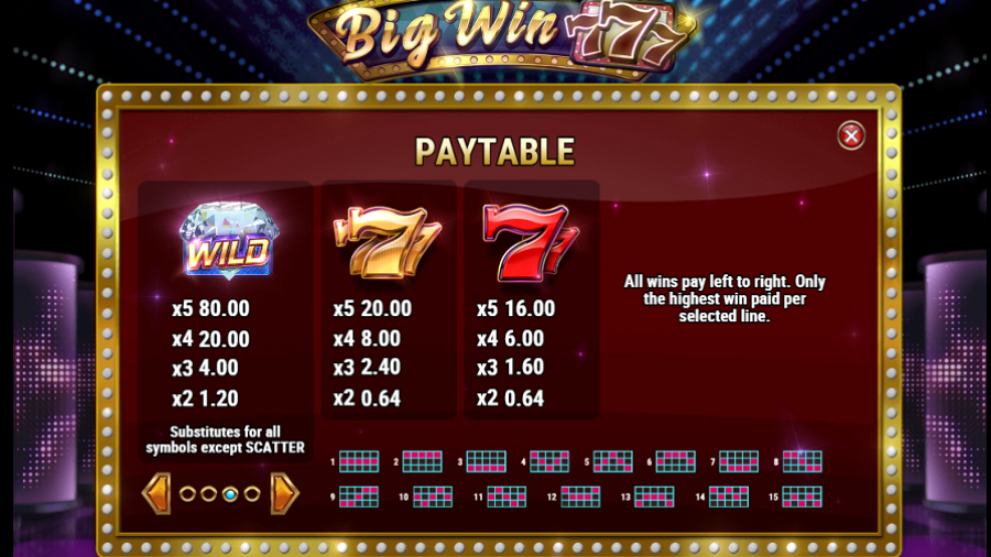 Big Win 777 Feature Symbols - partycasino