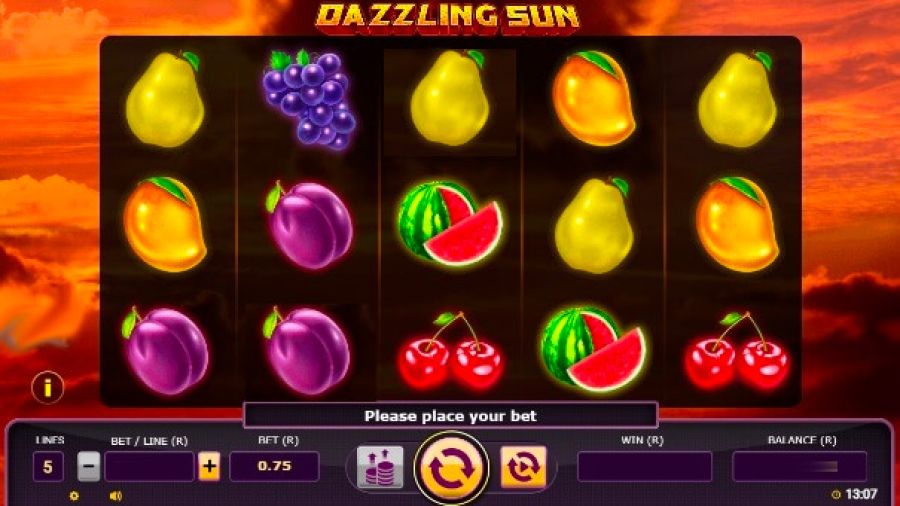 Dazzling Sun Slot - partycasino